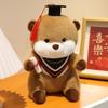 Creative 25cm Doctor Graduated Otter Animals Dolls Throw Pillow  Funny Toys Dolls Cartoon Graduation Gifts for Students Decor