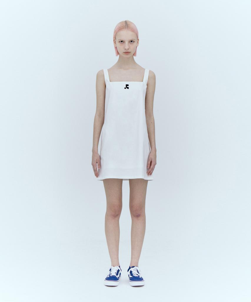 Rest And Recreation Square Neck Mini Dress_White