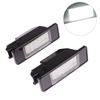 1/2 stk. for 106 1007 207 307 308 3008 406 407 508 607 og C2 C3 C4 C5 C6 C8 DS3 LED-lys for nummerskilt