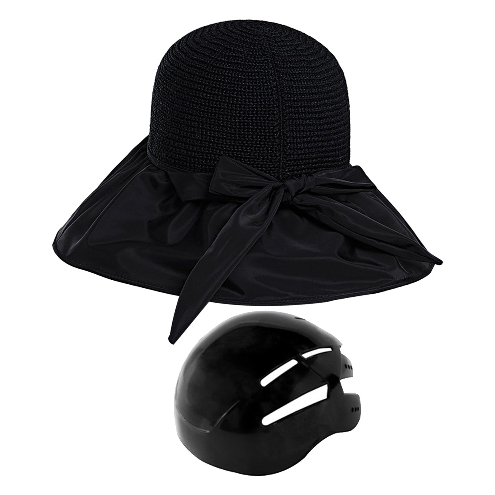 

Bicycle Helmet Surf Bucket Hat Impact Resistant Cap for Work Cycle Travel чёрный