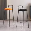 Nordic Iron Art Bar Stool with Backrest – Modern, Luxurious Design