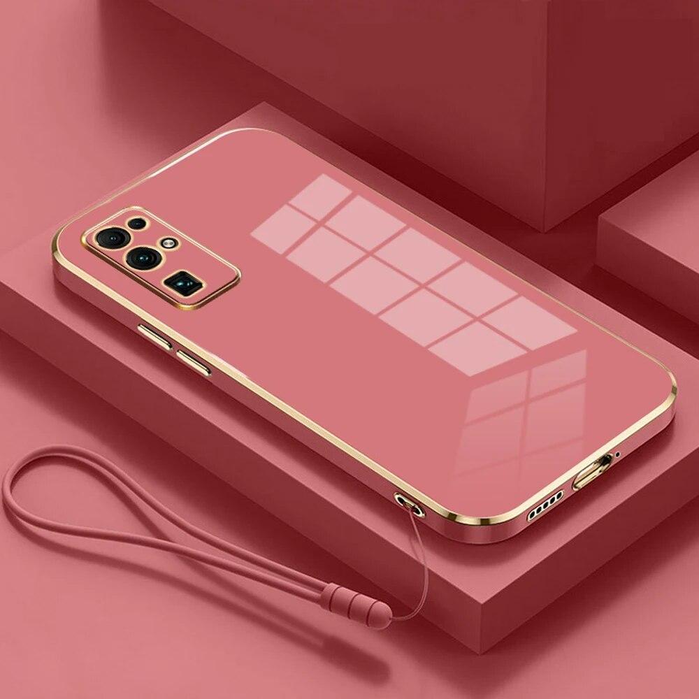 For Honor 30 Case Honor 30 Pro Phone Case Honor V30 V20 V30 Pro V40 30S 30i 30 Cover Luxury Square Plating Shockproof Back Cover