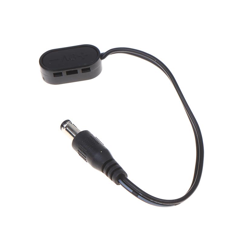 Effect Pedal 9V Battery Clip Converter Male Dcjack Plug Power Cable Snap Connector For Guitar Effect Pedal Battery Power Adapter