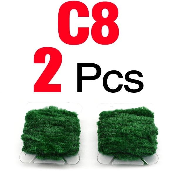 MNFT 2 Cards Woolly Bugger Tinsel Chenille - Hareline Fly Tying Material