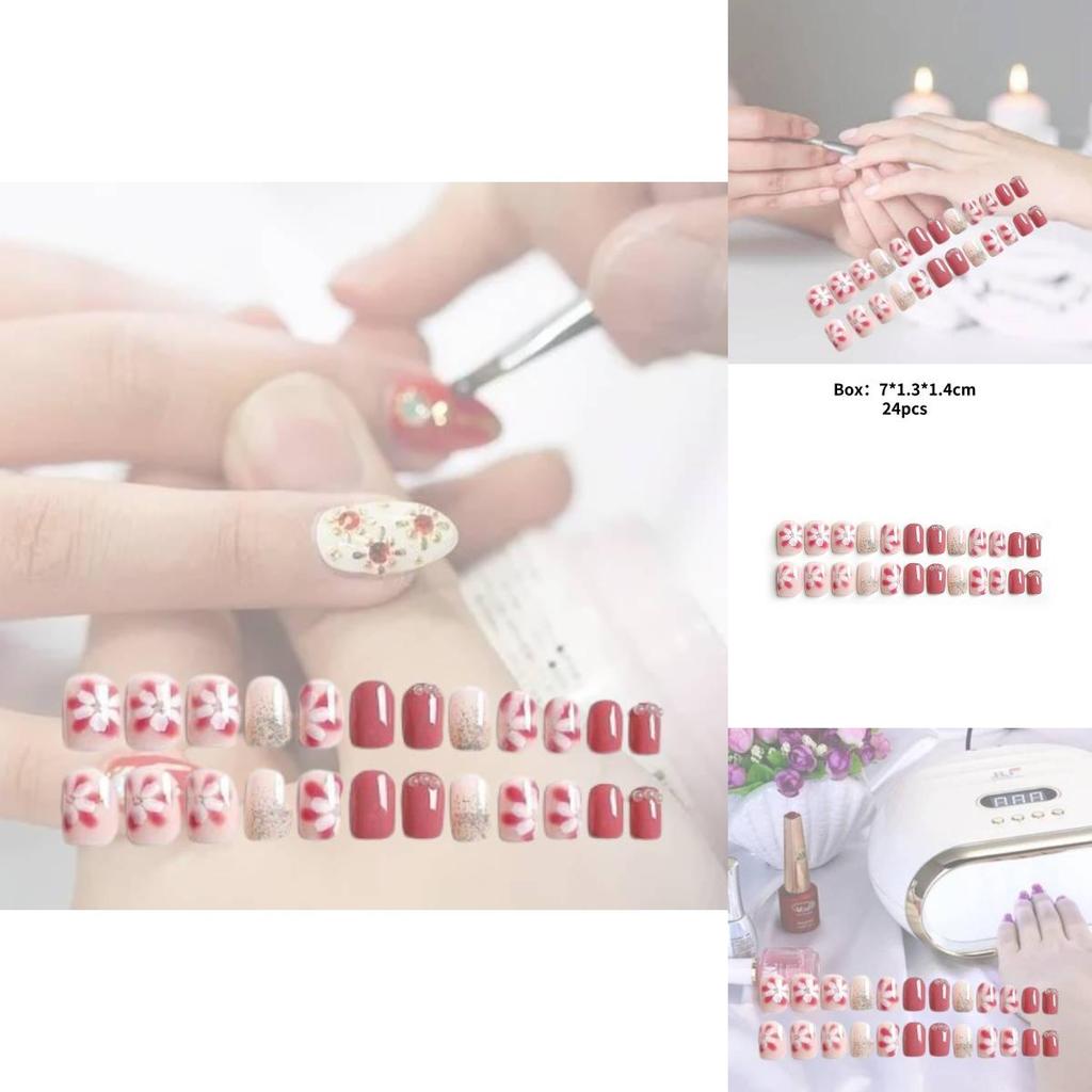 Jelly Double-sided Adhesive Nail Wraps 20-pack For Trendy Nail Designs Y34