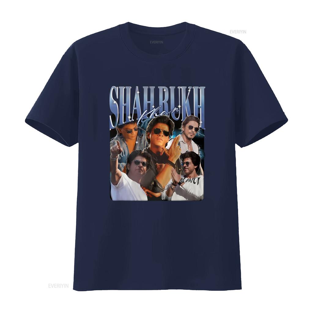 Shah Rukh Khan T Shirt Vintage Retro Fan Merch Clothing Washed Slightly Fashion Casual Versatile Soft Vintage Washed