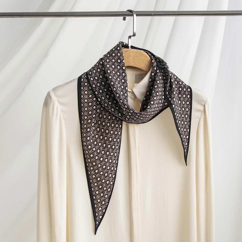 Elegant 2025 Mulberry Silk Double Crepe Scarf for Women - Stylish Sun Protection & Warm Shawl, Perfect for Commutes and Fashionable Outings