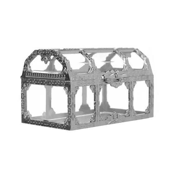 Подарочная коробочка Прозрачный сундук с сокровищами Коробочка для конфет Декоративная коробка для хранения Подарочная коробочка для свадьбы, детского праздника, дня рождения S