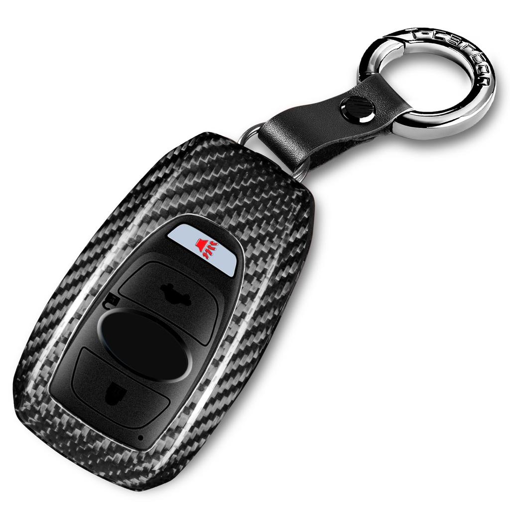 Applicable to key Subaru genuine carbon fiber key case key key cover for BRZ XV Outback Forester Ascent Crosstrek WRX GT86 key fob case case shell