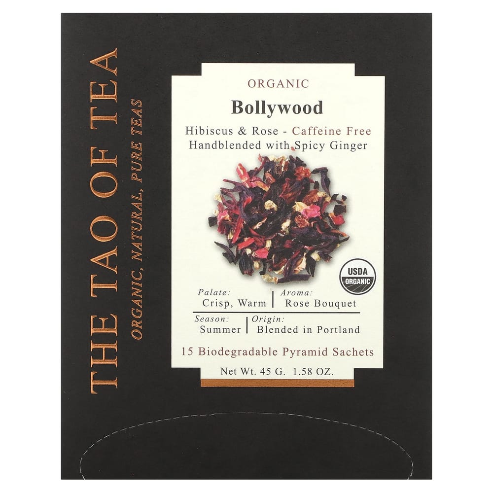 The Tao of Tea Bollywood 15 Pyramid Tea Bags 1.58 oz (45 g)