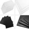 1Pcs Polypropylene Sheet Rigid Plastic Board, Engineering Plastic Sheet Lightweight PP Panel for Cutting , DIY, Water Tank, White  ,Black 200x300mm