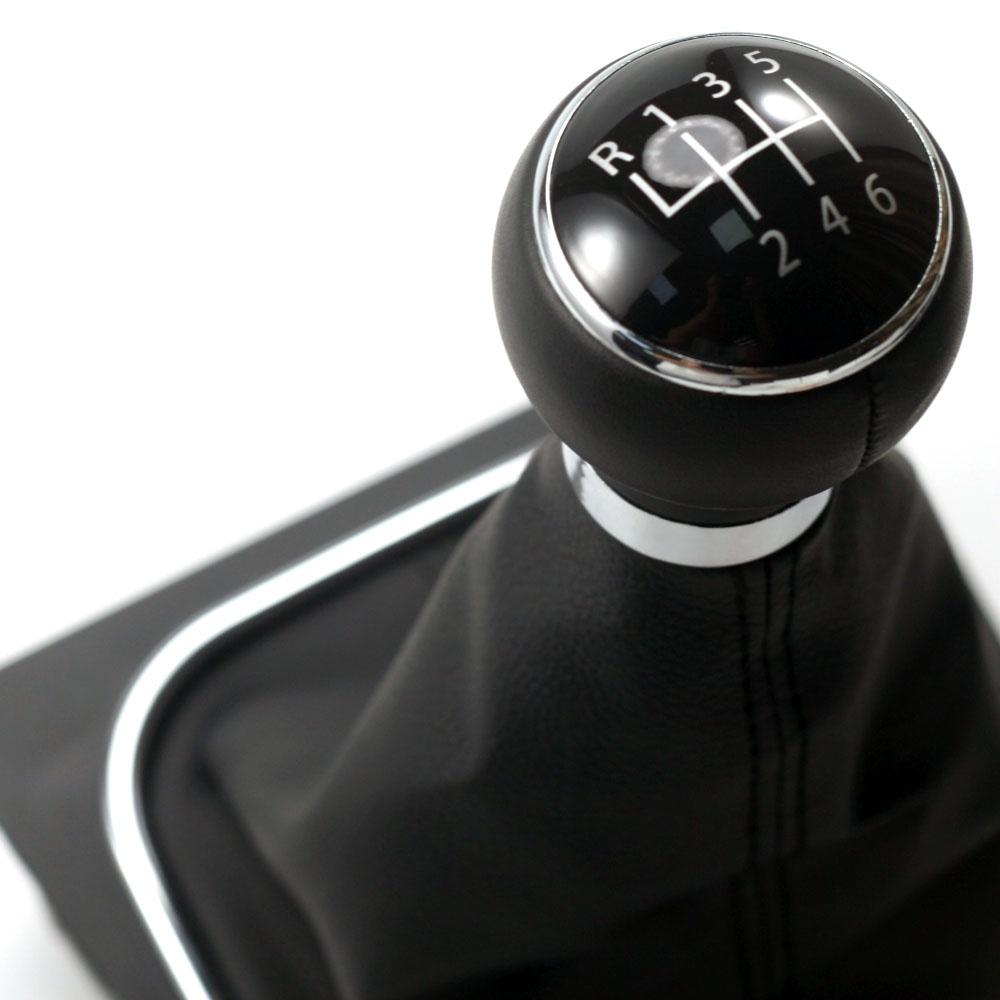 Car Accessories 5/6 Speed Car Gear Shift Knob Lever Shifter Handle Stick With Gaiter Cover Fit For VW Golf Jetta MK5 MK6