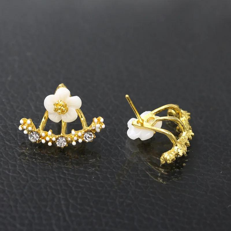 Luxury Fashion Women Daisy Earrings Women for Earrings Delicate Women Flower Earrings Luxury Couple Engagement Gift золотой