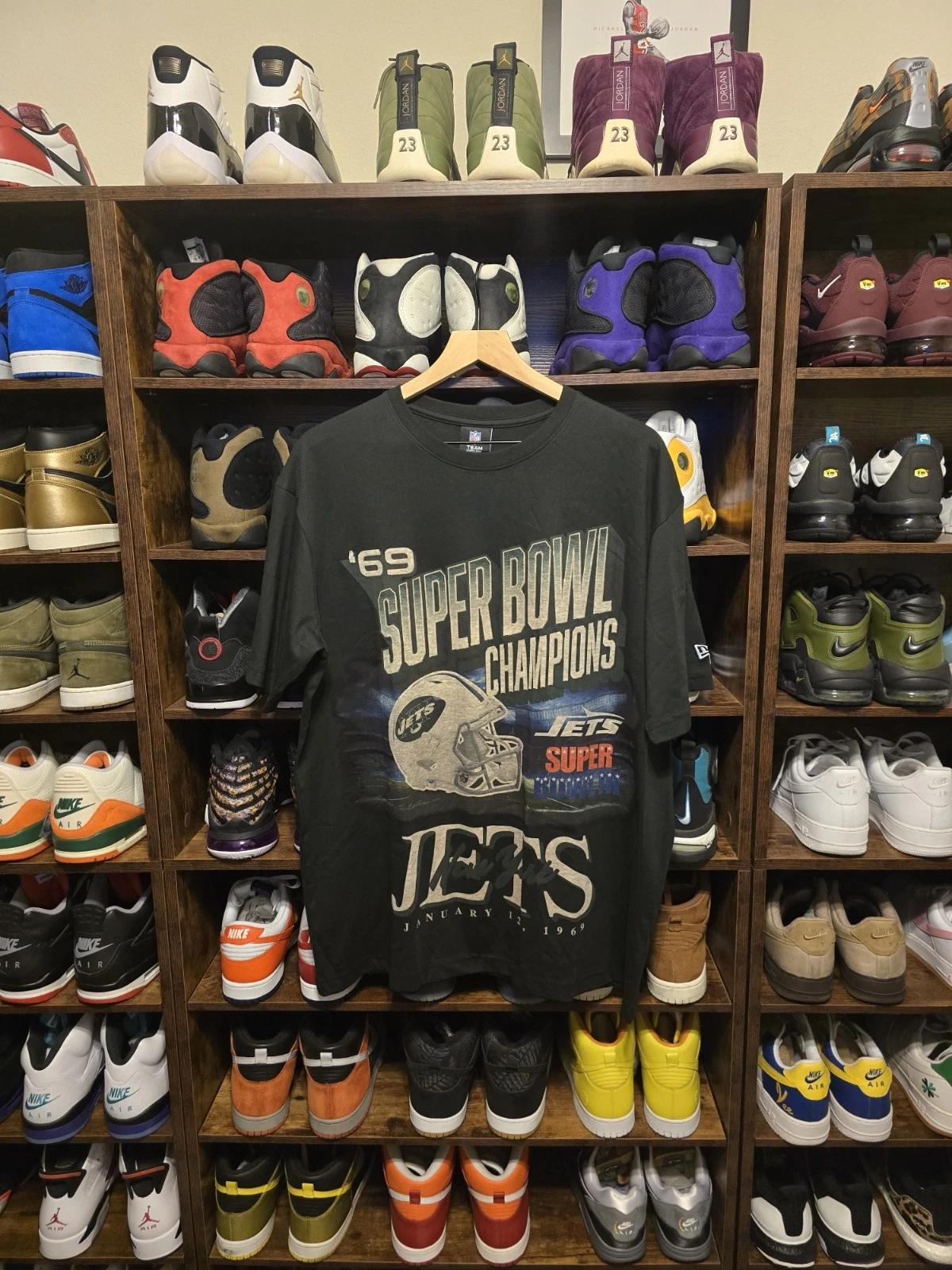 Мужская футболка New York Jets New Era Чемпионы Супербоула III Новая с бирками! S