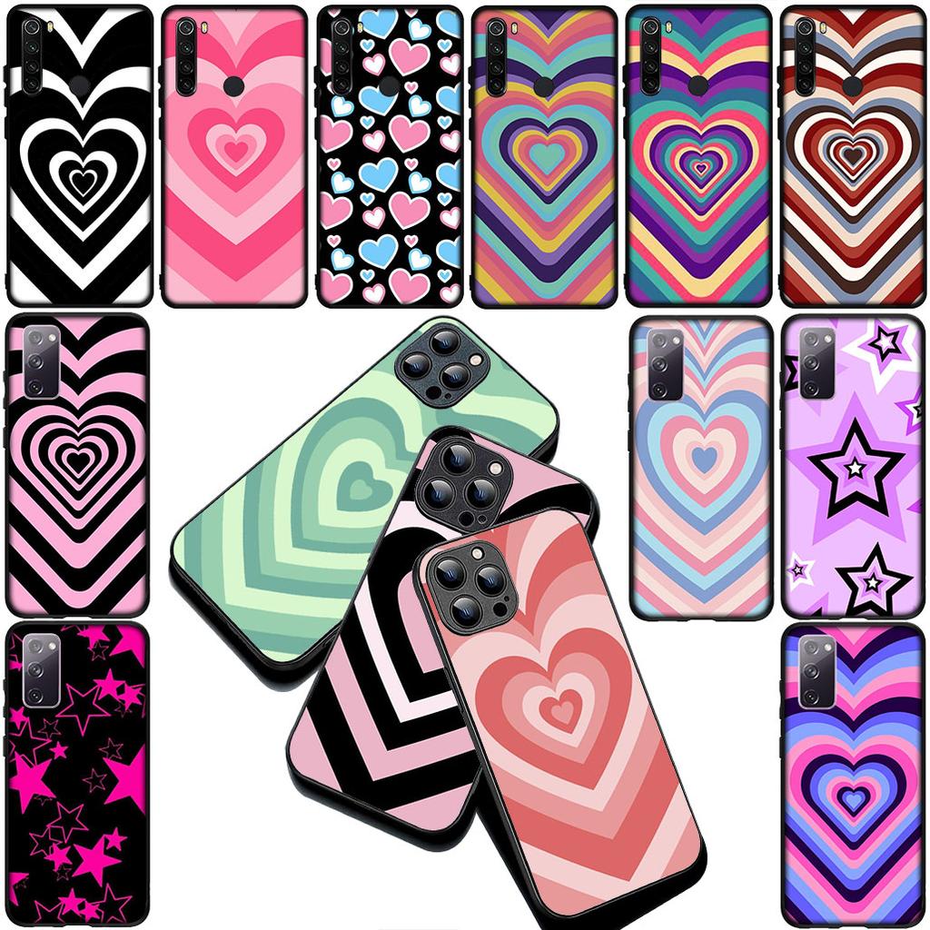 Star Dark Red Heart Love Blue Silicone Cover for Apple iPhone 17 12 13 Pro Max Mini ProMax 7 + 8 Plus Air 8+ Coque Phone Case