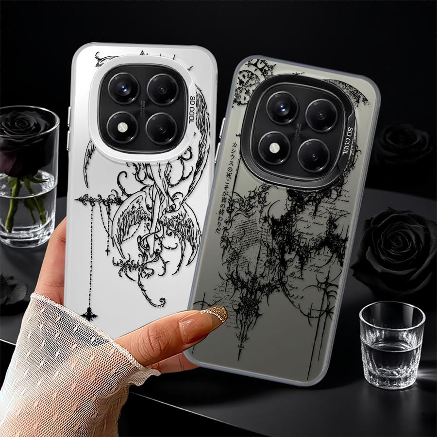 Gothic Style Angel Cross Phone Cover Case for Xiaomi Redmi Note 14 A1 11 Pro 13C 10 A2 Note 13 12 Pro Plus 12 12C 14C
