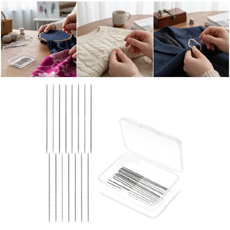 15Pcs Knitting Clothes Fixing Needle Professional Snag Repair Needle For Woven Fabric Repair and Knitted Garment Mending