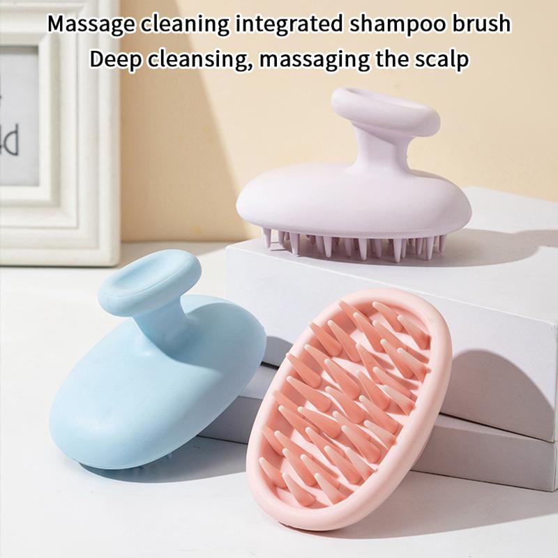 Simple Shampoo Brush Head Scalp Massage Comb Hair Washing Comb Body Massage Brush Bath Shower Brush Salon Hairdressing Tool