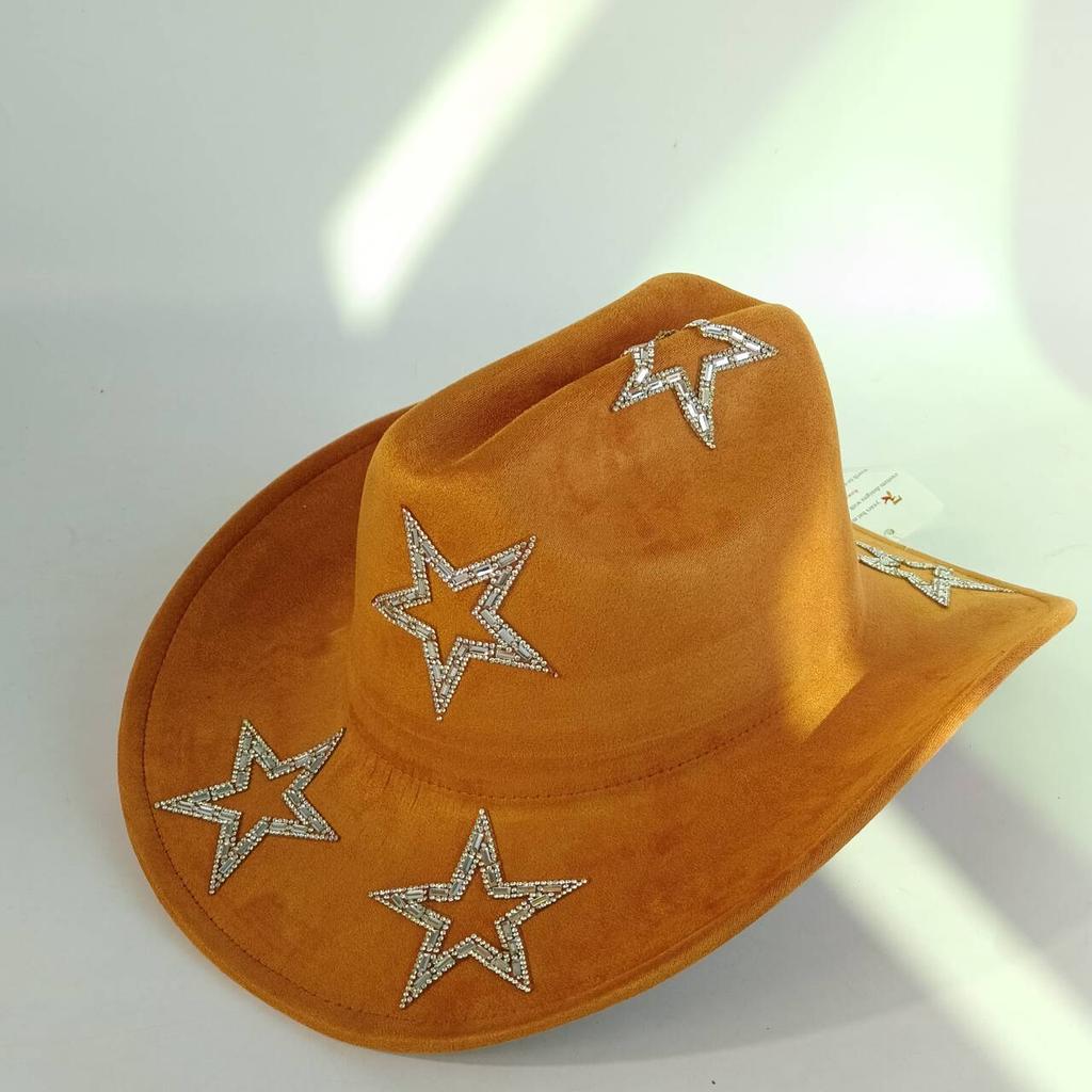 Western Cowboy Hat Imitation Leather Accessories Men and Women Jazz Cowboy Hat Wide Brim Suede Fedora Hat Wide Brim Hat Men2026