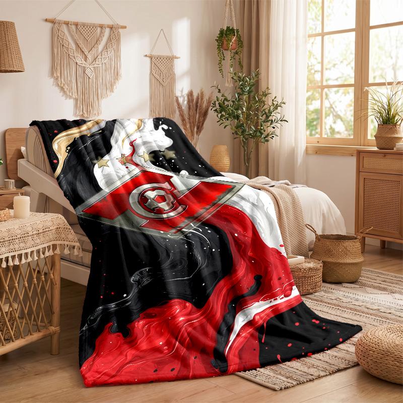 Spartak Moscow Print Flannel Blanket Soft Warm Sofa Bed Throw Blanket For Home Office Bedroom