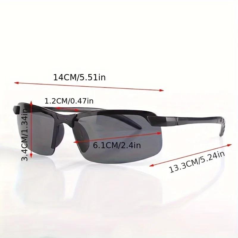 Unisex Sport Half-Frame Decorative Fashion Glasses Use for Fishing Outdoor Activities Great Gift for Men and Women