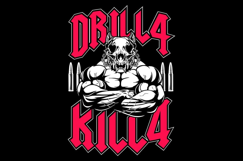 New Japan Pro-Wrestling T-Shirt "DRILLA KILLA" by Drilla Moloney, Size Small, 6407103469