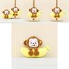 Plüsch-Affe Schlüsselanhänger mit Bananen-Design für Kinder und Jugendliche