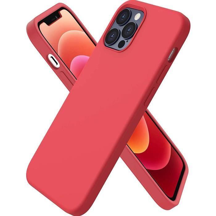Coque - iPhone - 13 mini - Rouge - TPU - Ultra slim - 2 Verres Trempés