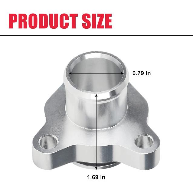 Aluminum Water Hose Fitting Upgrade Fit For BMW 1 3 5 6 7 Z4 (Engine N52 N53 N54 And N51 3.0-Litre),Replaces# 11537541992 11537544638 Engine Coolant