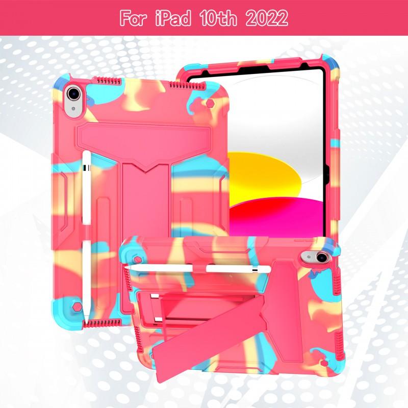 IPad 11th Gen Case With T-Shaped Stand Support Full Coverage Shockproof Silicone Cover 10th 10.9 Inch