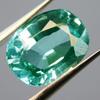 Natural Teal Sapphire Bluish Green Oval Cut CERTIFIED 7 Ct Loose Gemstone A-4241