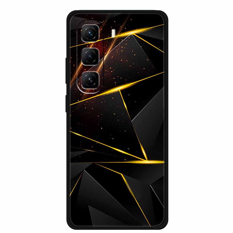 For Infinix Hot 60 Pro+ Case Cool Cartoon Soft Silicone TPU Black Cover For Infinix Hot 60 Pro Plus ShockProof Phone Case X6886