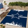 Dallas Cowboys Design Area Rug - Non-Slip, Soft & Cozy Floor Mat for Living Room, Bedroom, Office - Indoor/Outdoor Decorative Carpet