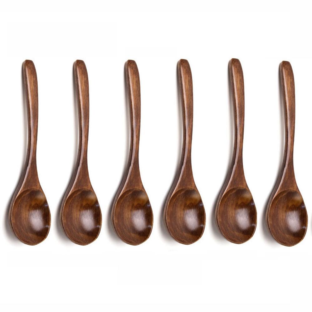 Tableware Cooking Utensils Dessert Kitchen Tools Wooden Spoon Soup Spoons Tea Spoon Coffee Spoon