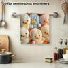 Pastel Ducklings Printed Towel Fluffy Absorbent Kids Bath Hand Towel