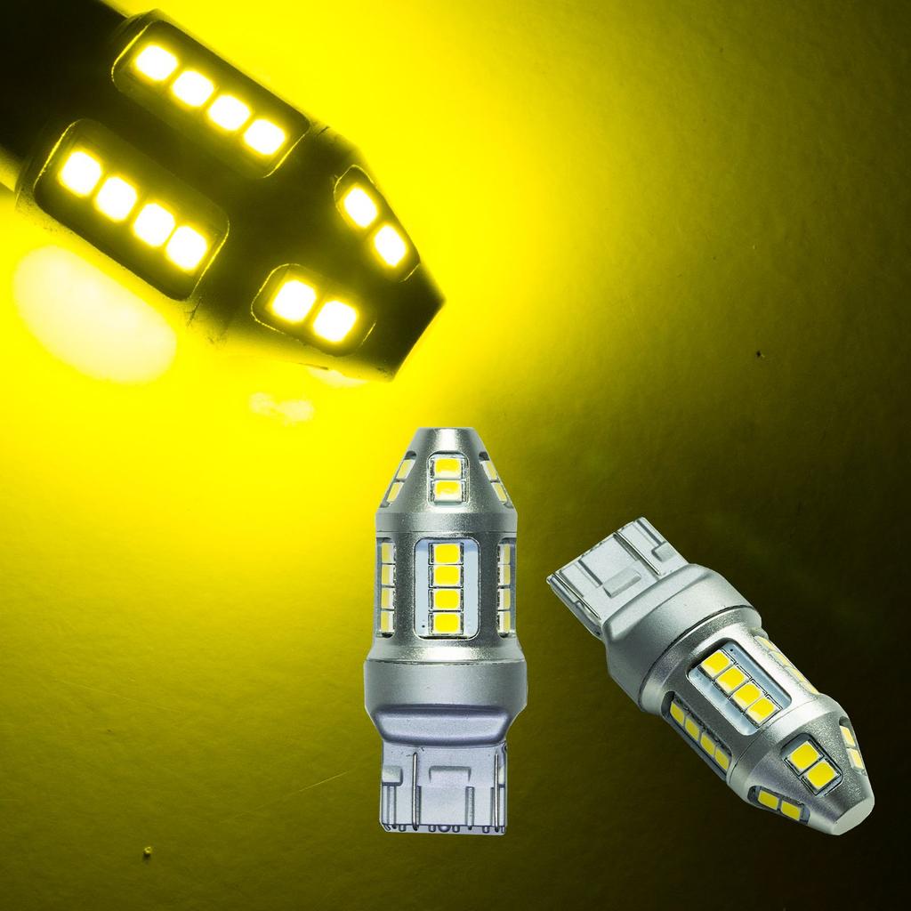 PA T20 2835 30 SMD LED Bulbs Golden Yellow 2 Pcs