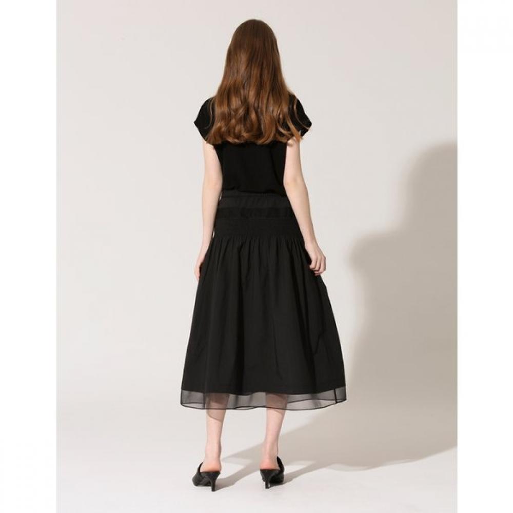 SON JUNG WAN Smocking Cotton Skirt Zsk6262010