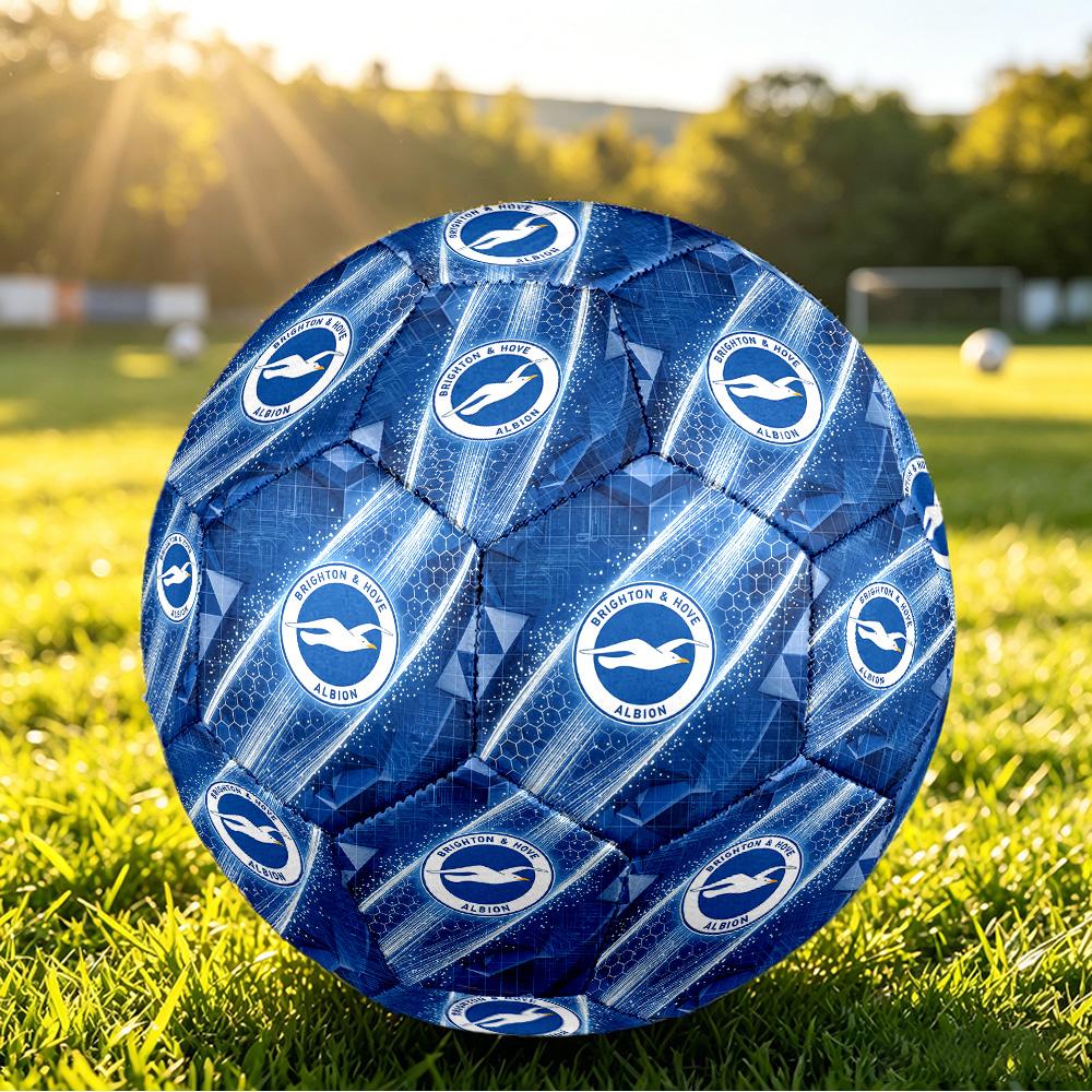 Brighton & Hove Albion FootballPrinted Size 5 Soccer Blbion Football, Anti Slip Adult Match Football Souvenir for Football Fans