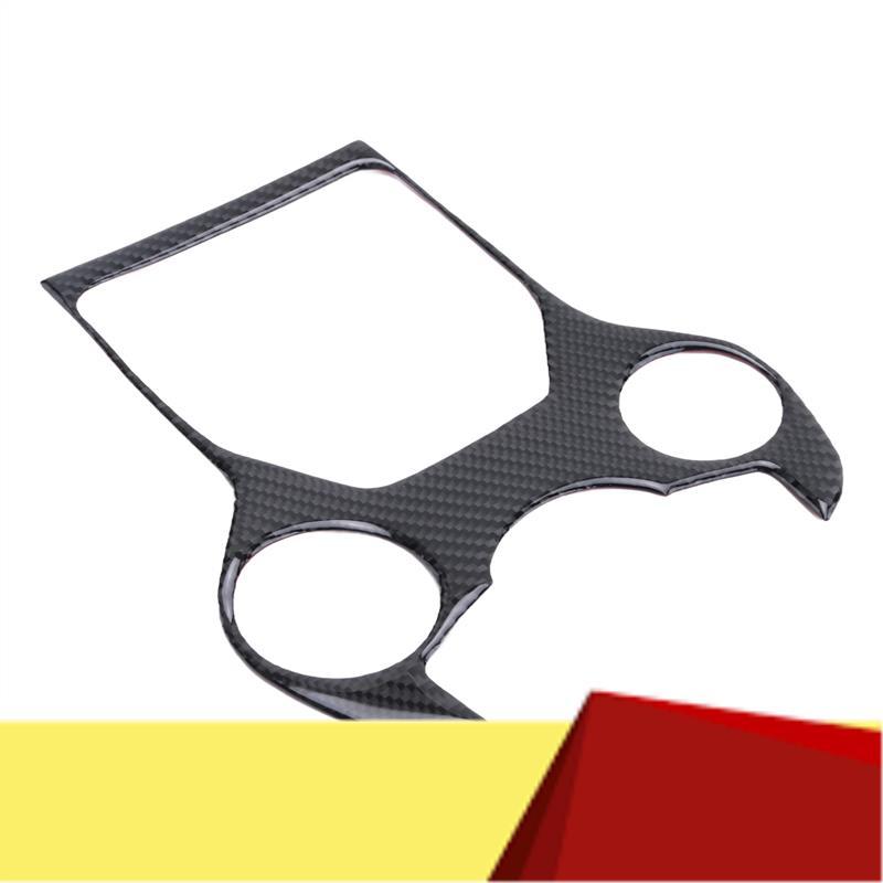 

For Alfa Romeo Giulia Stelvio 2017- Carbon Fiber Gear Shift Panel Multimedia Buttons Frame Sticker Decoration-M53K carbon fiber color