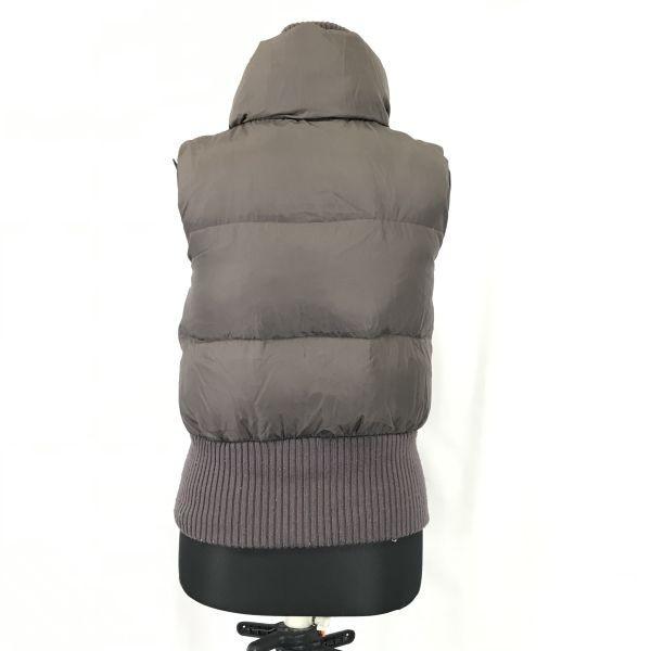 BLACK by moussy / 100% Silk Outer Fabric Down Vest [Women's S / 1 / Brown] Coat / Jacket / Jumper(USED)