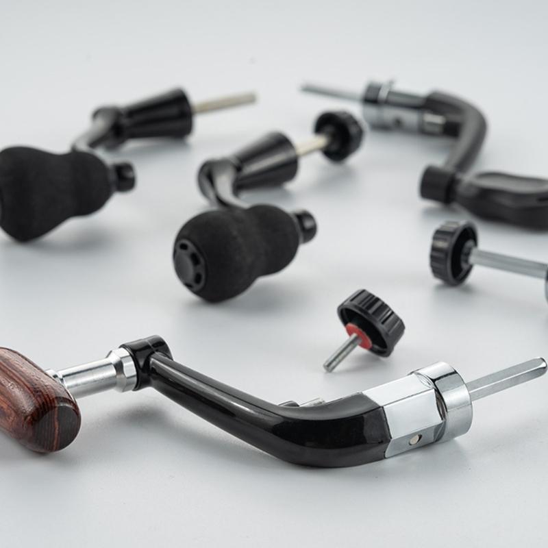 Power Handle Fishing Rod Reel Crank Rocker Arm Replacement Handle Grips Fishing Reel Crank Rotary Knob Handle