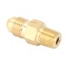 2PCS Brass Adapter Oil Gas Fitting Straight Male AN4 To 1 8in Male NPT Connector