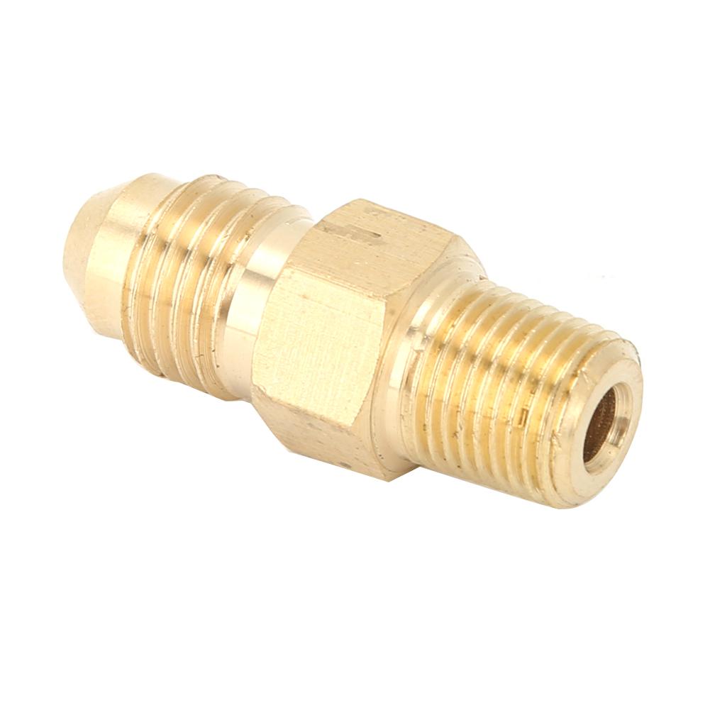 2PCS Brass Adapter Oil Gas Fitting Straight Male AN4 To 1 8in Male NPT Connector