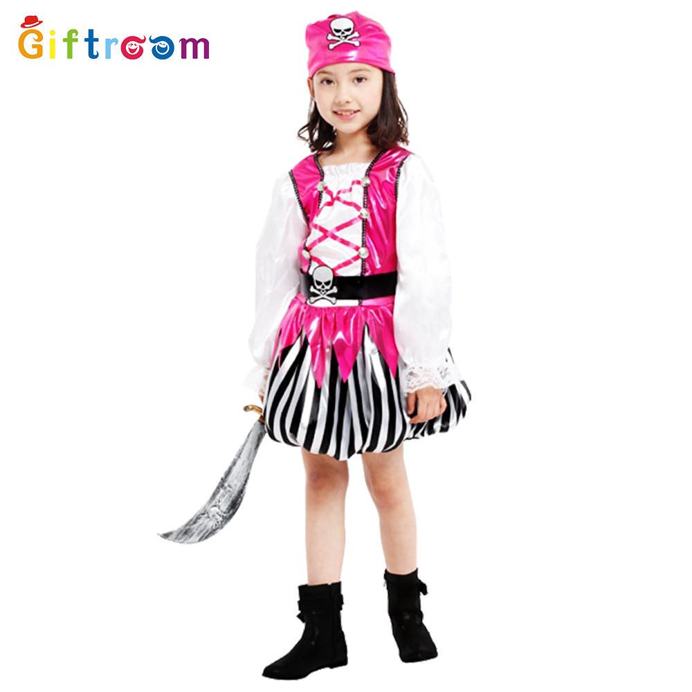 

Pink Pirate Charming Cosplay Outfit For Girls Featuring Polyester Fabric For Comfort