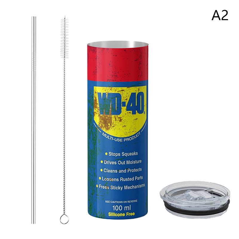 

Dirty Pattern Thermos Cup 20oz Insulated Stainless Steel Tumbler With Lid Engine Oil Filter Thermos Cup,Vintage Water Bottle A2