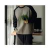 New Autumn Winter Long-sleeved T-shirt Raglan Sleeve Bottoming Shirt Solid Color Loose Versatile Bottoming Trend