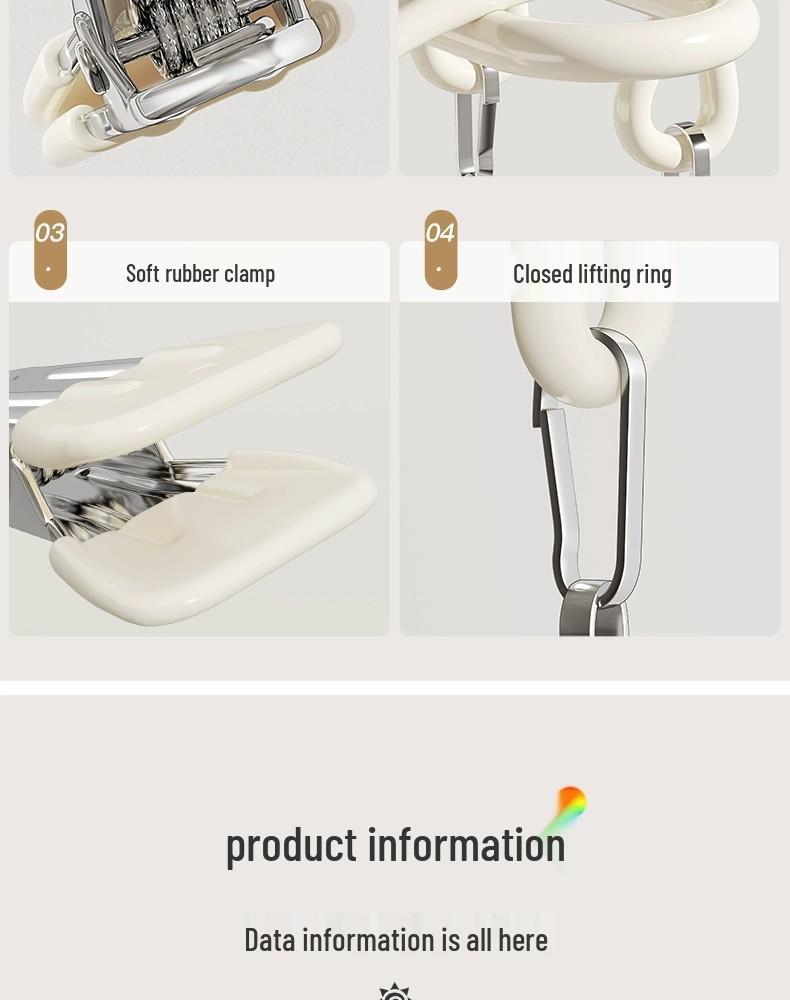 Windproof Stainless Steel Multi-Clip Sock & Underwear Drying Rack