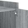 Nightstand Gray Sonoma 45x50x50 cm Particleboard
