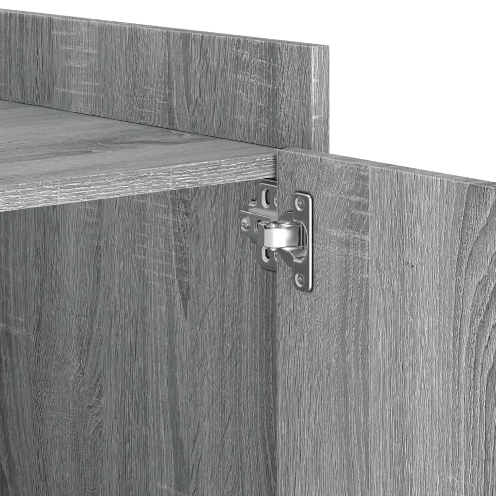 Nightstand Gray Sonoma 45x50x50 cm Particleboard