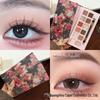 Capel Begonia Oil-Style 12-Color Eyeshadow Palette – Pink Brown, Shimmer, Matte, Low-Saturation Earth Tones